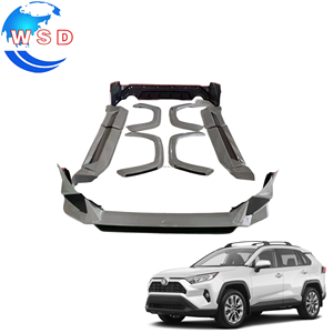 Kit de carrocería para TOYOTA <span class=keywords><strong>RAV4</strong></span> 2019: Faldones laterales de PP con extensiones de guardabarros, labios de parachoques delantero y trasero, y otras piezas de carrocería - Product Image 1