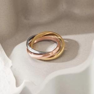 Smooth Stainless Steel Multi Color <b>Ring</b> Simple <b>Plain</b> <b>Ring</b> - Product Image 5