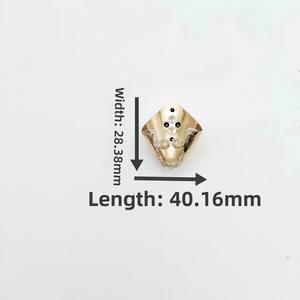 Binxun รองเท้าหัวเห<span class=keywords><strong>ล</strong></span>็กสำหรับตกแต่งรองเท้าทำจากโลหะต่างๆหัวเห<span class=keywords><strong>ล</strong></span>็กและทองแดง - Product Image 3