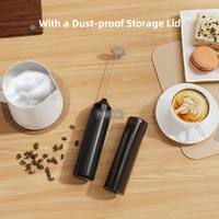 HIGHWIN Mousseur à lait Portable USB Rechargeable Fouet Électrique Mousse Maker pour Café Lattes Cappuccino