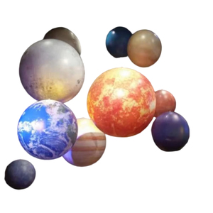 Globos herméticos de planeta LED, modelo de Sistema Solar inflable gigante, sol, Júpiter, Saturno, Marte, Venus, decoraciones para fiestas, incluye soplador - Product Image 1