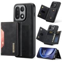 Vente en gros et dropshipping pour OnePlus 15 DG.MING M2 Series, étui de téléphone portable magnétique multi-cartes à 3 volets