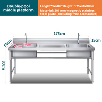 Évier commercial économique en acier inoxydable durable, idéal pour le lavage des légumes et des mains, prix direct fabricant