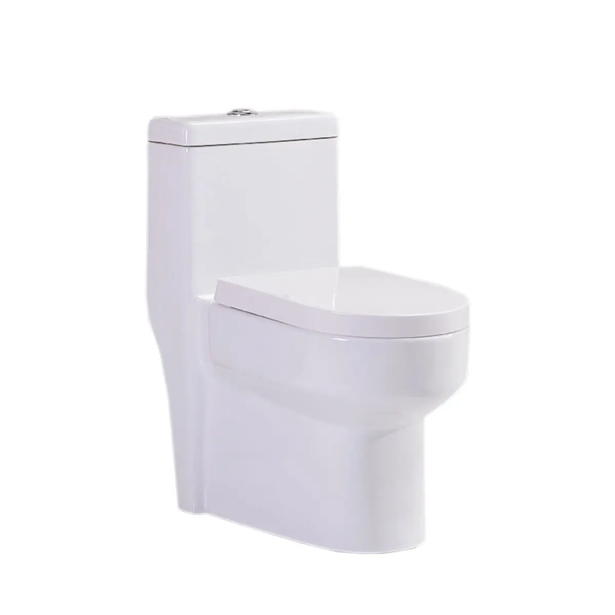 モダンなデザインバスルームセラミックサイフォニックSトラップシングルワンピーストイレ便器クローゼット価格1ピース便器セット