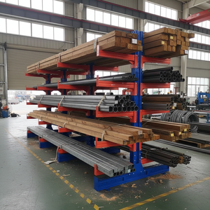 कैंटिलीवर शेल्फ हार्डवेयर पाइप भंडारण एकल डबल साइड ब्रेट रैक मोटा कस्टम भारी शुल्क ठंडा स्टील पाउडर लेपित - Product Image 2