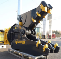 MONDE Factory Outlets Pulvérisateur Broyeur pour Excavatrice, Unité Hydraulique Fiable pour la Séparation du Béton et des Barres d'Armature