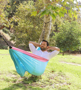 Woqi Fabricant FAIBLE QUANTITÉ MINIMALE DE COMMANDE Personnalisé Double et Simple Voyage <span class=keywords><strong>Hamac</strong></span> de Camping Léger En Plein Air - Product Image 5