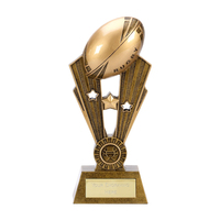 Copa de Trofeo de Rugby de Resina Weivista con Logotipo Personalizado y Nombre del Jugador para Partidos de Liga