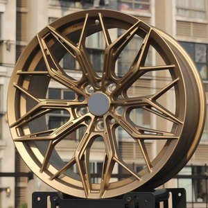 Cerchi in lega cromati oro stile Wen Qi, ruote/disco ruota concavi profondi cromati per auto da corsa passeggeri - Product Image 4