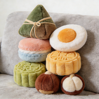 Pluche Zongzi Macaron Maancake Walnoot Gemengde Maat Pluche Speelgoed Fabriek Direct Zachte Gevulde Op Maat OEM ODM Huisdierliefhebber Cadeau voor Kinderen