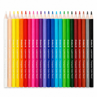 Crayons en bois personnalisés de haute qualité de marque OEM, 12/24 couleurs, ensemble de crayons de couleur personnalisés avec logo, crayons de coloriage pour enfants, peinture