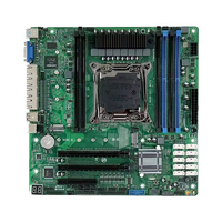 제온 E5 2650V4 팬 CPU 및 6 램 슬롯 384G Ddr4 콤보 Nas 키트 10 SATA RAID 마이크로 Matx 컴퓨터 마더 보드 프로세서