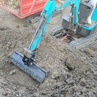 Bucket Datar Mini Berkapasitas Besar untuk Area Luas, Bucket Datar Lebar, Bucket Perata Area Luas