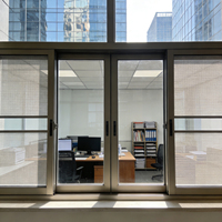Ventanas Corredizas Modernas de Aleación de Aluminio para Casas y Tiendas - Insonorizadas, Resistentes al Viento, Aislamiento Térmico, Cortinas Colgantes - Fácil Instalación en Sala de Estar
