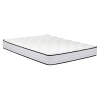 Matelas en latex de refroidissement de 8 pouces de luxe reine roi mousse à mémoire de forme en peluche confortable matelas à ressort serré ignifuge
