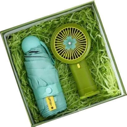 Winnel Set regalo promozionale personalizzato piccolo Set regalo per bottiglia d'acqua e ombrello con ventosa Set regalo aziendale aziendale
