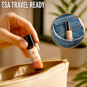 Kepala Bliss minyak esensial gulungan on - Natural migrain Roller Blend dengan Rosemary <span class=keywords><strong>Frankincense</strong></span> <span class=keywords><strong>Oil</strong></span> Minyak Lavender minyak Peppermint - Product Image 4