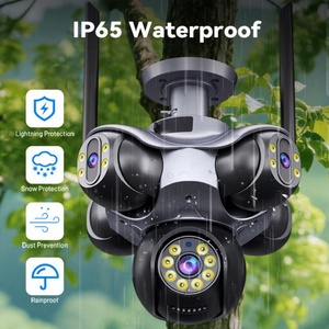 Outdoor IP65 Security 20K HD 40MP WIFI IP Cameras 5 Lens 5 Screen 5 PTZ Motion Tracking 2 Way Intercom Color Night Vision <b>Camera</b> - Product Image 1