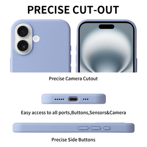 Funda de Silicona Real para Teléfono Móvil con Diseño Moderno para <span class=keywords><strong>iPhone</strong></span> 14 15 16 17 Pro Max Plus con Forro de Microfibra Suave en la Parte Trasera - Product Image 6