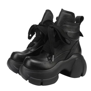 The Top Layer of Cowhide Women's <b>Boots</b>, Thick-soled, Short-height, L, Single <b>Boots</b>, Leisure Fashion, Martin <b>Boots</b> - Product Image 1