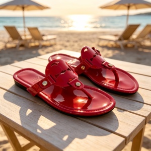 Women's Winter Beach <b>Flip</b> <b>Flops</b> PVC <b>Jelly</b> for Light Weight Hard-Wearing - Product Image 3