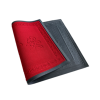 Tapis d'entrée commercial personnalisé en fibre de polyester avec support en PVC pour la maison, l'hôtel, le bureau