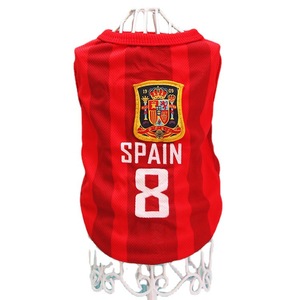 Veste toutes saisons pour chien, marque OEM, direct usine, motif Coupe de football, pour Teddy, Golden Retriever, Samoyede, avec impression d'équipe de style Angleterre, style populaire - Product Image 5