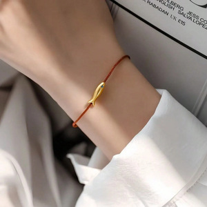 สร้อยข้อมือเชือกถักลายปลาทอง ดีไซน์เก๋ ของขวัญเพื่อนสนิทสุดฮิต - Product Image 5