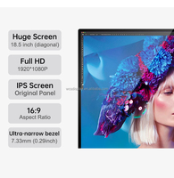 Monitor Portátil OLED IPS de 19 Pulgadas con Extensor de Pantalla Dual USB-C y Puertos para Control Táctil, Compatible con Mac y Windows