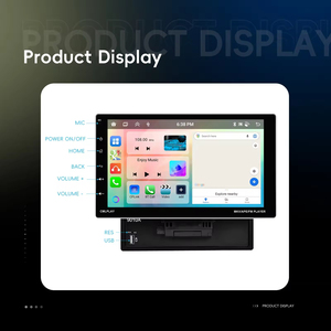 วิทยุติดรถยนต์ Podofo 9 นิ้ว 4+64GB ระบบแอนดรอยด์ รองรับ CarPlay และ Android Auto พร้อมบลูทูธ ไวไฟ วิทยุ EQ DSP GPS ในตัว หน้าจอ IPS ปรับได้ - Product Image 4