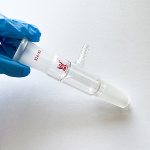 Labor glas Boro silikat glas Gerader Vakuum filtration adapter mit Schlauch anschluss - Product Image 5