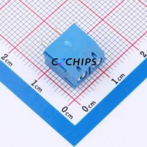1776244-2 <b>Screw</b> Terminal <b>Block</b> Through hole Component (THT),P=5mm Connector 5mm Blue Through Hole 1 - Product Image 1