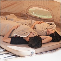Matelas pneumatique en mousse épaisse de qualité supérieure pour deux personnes, tapis de couchage, tapis de camping, auto-gonflant pour la randonnée en plein air, le camping, tapis de fromage