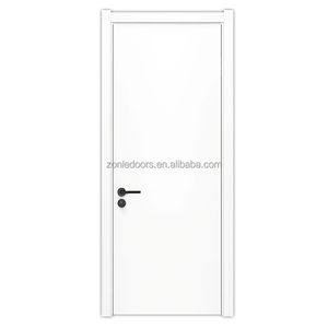 باب منزلق مزدوج بتصميم حديث باب خشبي داخلي مجوف بقفل ذكي - Product Image 4