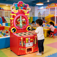 Machine d'arcade de tir QiYou Kids Train, jeu Whack-a-Mole à monnayeur, LED, 2 joueurs, plateau de jeu personnalisable pour parc d'attractions