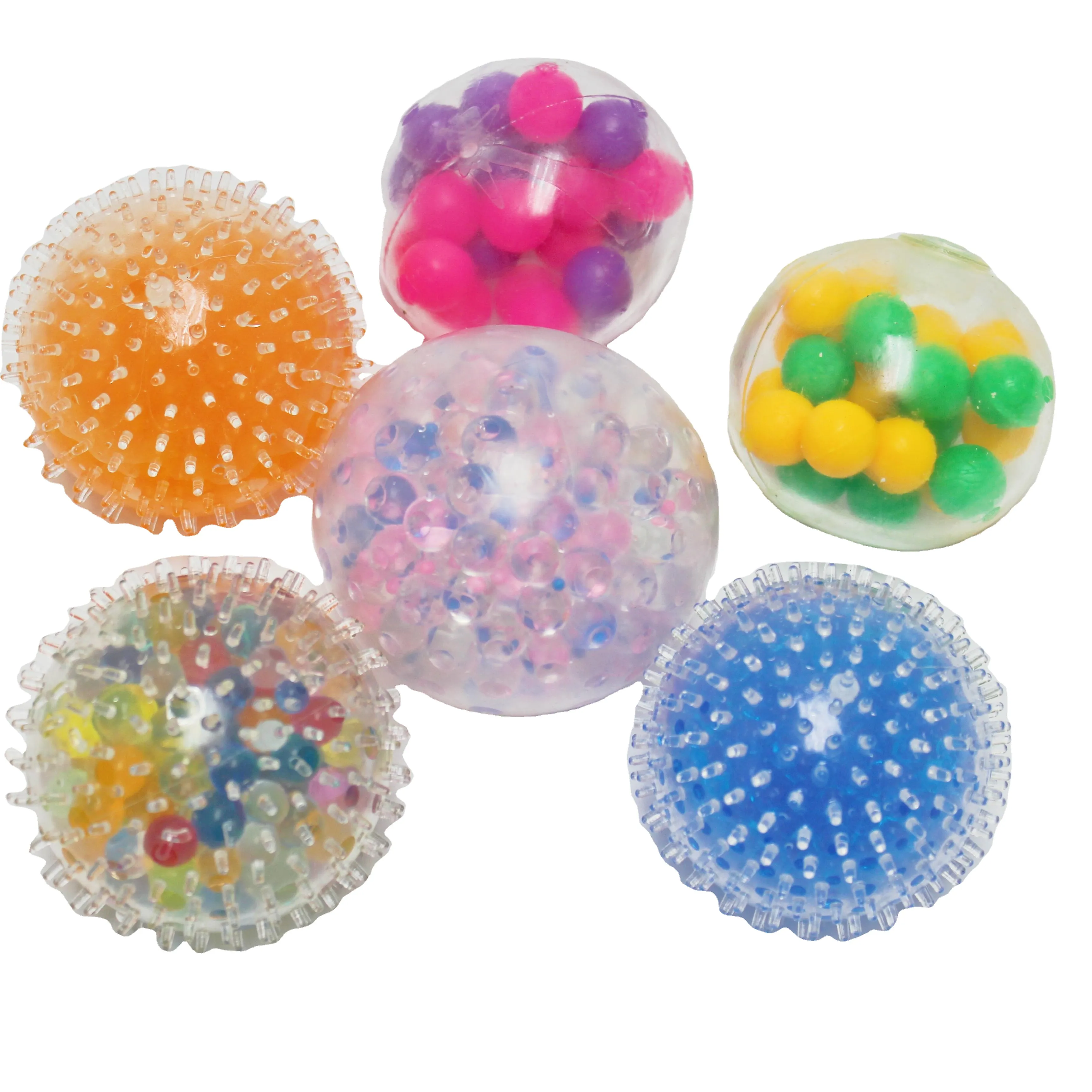 Amazon Hot TPR Squishy Stree Grip Ball Sensory Toy For Kids And Adults Fidget Balls