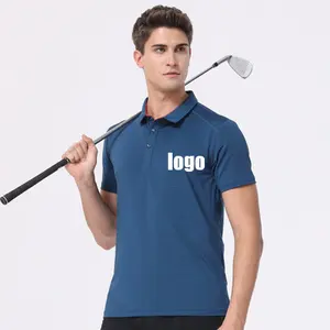 Logotipo bordado personalizado, 100% poliéster, social, masculino, esportes em branco, camiseta de polo, roupas de rua, moda casual, golfe