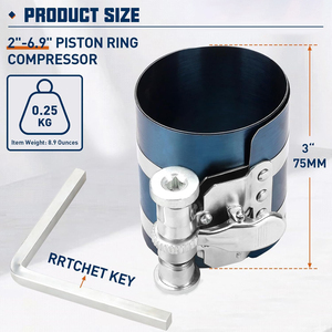 Kompresor mesin mobil, alat pemasang cincin Piston Ratchet 3 "4" 6 "dapat disesuaikan - Product Image 2