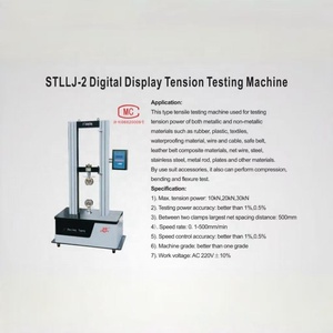 Máquina de Ensayo de Tracción <span class=keywords><strong>Digital</strong></span> STLLJ-2, 0.1-500 mm/min, Alta Precisión, para Caucho, Plástico, <span class=keywords><strong>Cable</strong></span>, Acero, 220V, 1 Año de Garantía - Product Image 2