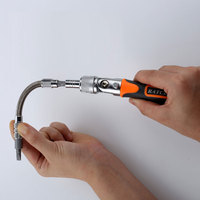 Kit d'outils de poche, tournevis à cliquet, clé à douille, tige flexible et embouts, ensemble de réparation compact 38-en-1 pour la maison, l'automobile et l'extérieur