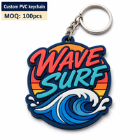 Porte-clés en caoutchouc souple 3D en PVC pour cadeaux promotionnels, usage professionnel, avec figurine en PVC de dessin animé