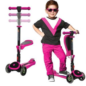 Top Popular niños pie Scooter bebé tomar asiento plegable niños Scooter para deportes al aire libre - Product Image 1