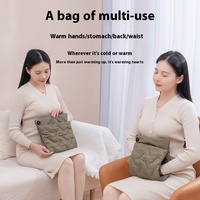Pochette chauffante réutilisable avec housse en duvet moelleux pour bureau, maison, étude