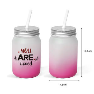 Topjlh <span class=keywords><strong>Pot</strong></span> <span class=keywords><strong>en</strong></span> <span class=keywords><strong>verre</strong></span> givré à sublimation, 500 ml, <span class=keywords><strong>pot</strong></span> <span class=keywords><strong>de</strong></span> rangement personnalisé <span class=keywords><strong>avec</strong></span> logo, pour boisson, <span class=keywords><strong>yaourt</strong></span>, miel, confiture, cadeau <span class=keywords><strong>de</strong></span> mariage - Product Image 5