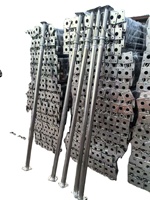 Puntales de Acero Ajustables de Alta Resistencia ZXZY para Encofrados y Andamios, 2.2m-4.0m, Galvanizados y Plegables