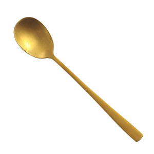 Korean Style 304 Stainless Steel Spoon Long Handle Round Soup Rice Stirring Spoon Easily Cleaned For BBQ Child Use - Product Image 2