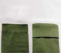 Chaussettes personnalisées en gros, 100% coton, couleur unie, douces, confortables, respirantes, équipement tactique pour hommes en plein air