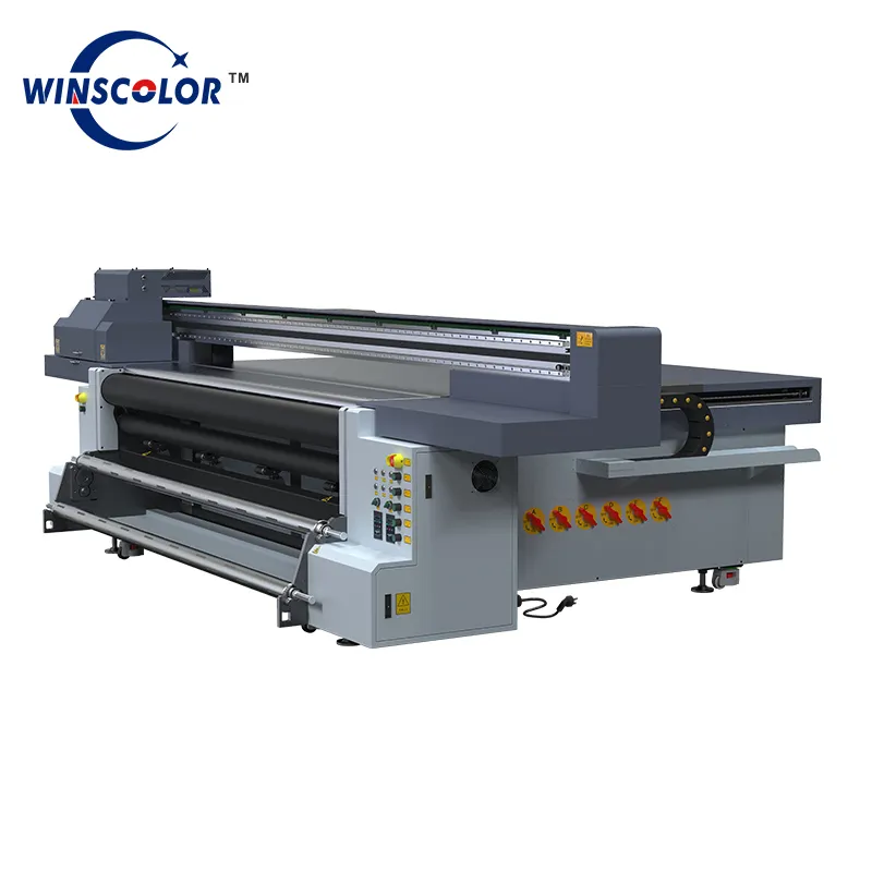 Printer UV Hybrid Winscolor Flat Bed dengan Roll To Roll I 3200 Printer Uv Baru