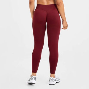 Pantalones de Yoga sin Costuras para Mujer, Efecto Levanta Glúteos, Control de Abdomen, Cintura Alta, <span class=keywords><strong>Leggings</strong></span> para Correr y Gimnasio, Secado Rápido - Product Image 4