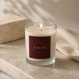 Bougie parfumée en verre AIKUN, faite à la main, en cire de soja, simple, sans fumée, pour le salon, Thanksgiving, Pâques - Product Image 1
